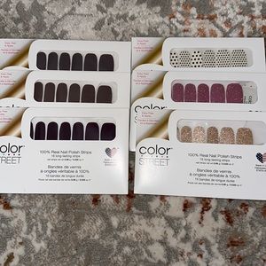 6 misc. nail polish strips!